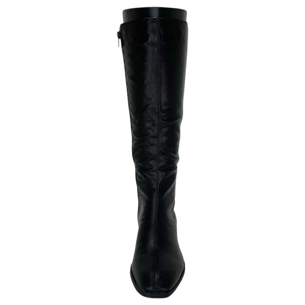 Journee Collection Devri Black Faux Leather Knee High Womens Boots Size 9M - Picture 6 of 10